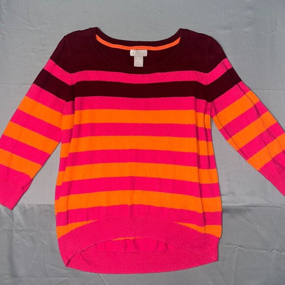 JCPenny Cashmere Stripe Sweater - Size Petite XL - Picture 1 of 8
